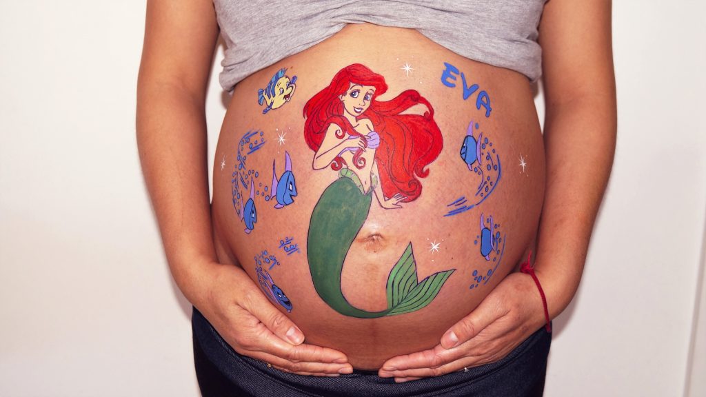 belly-painting-Ariel-maquillage-prenatal-Ile-de-france-femme-enceinte-grossesse-baby-shower